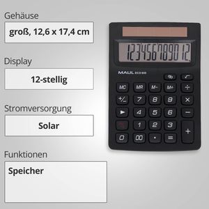 Produktbild für Taschenrechner Maul ECO 650, Recycling