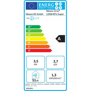 Produktbild für Klimagerät Meaco Cirro 12000 Super Quiet, 12000 BTU/h