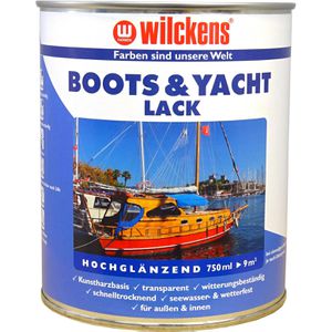 Wilckens Klarlack Boots und Yachtlack, 750 ml, hochglänzend, Holz, Kunstharzlack