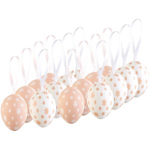 Osterdeko Böttcher-AG braun / weiß, 16 Stück