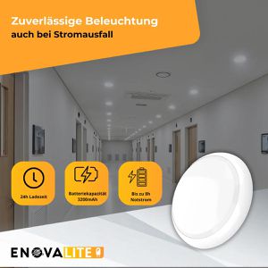 Produktbild für Deckenleuchte Enovalite ELED200120, weiß, LED