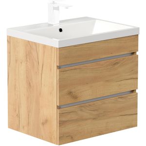 Produktbild für Waschtisch Posseik Fellini 60, hängend, eiche gold