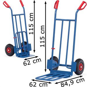 Produktbild für Sackkarre Fetra Paketkarre K1116P, klappbar