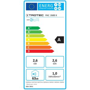 Produktbild für Klimagerät Trotec PAC 2600 X, 9000 BTU/h