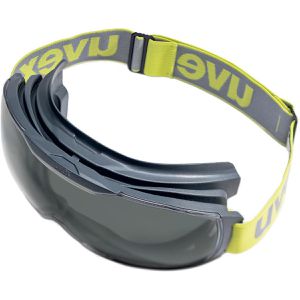 Produktbild für Schutzbrille Uvex megasonic, grau-gelb, Vollsichtbrille