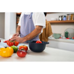 Produktbild für Seiher Mepal Chef It Navy, mit 2 Griffen, aus Kunststoff