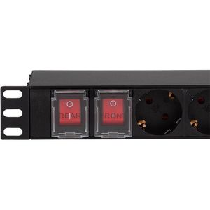 Produktbild für Steckdosenleiste LogiLink PDU1601, mit 2m Kabel