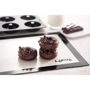 Produktbild für Backform Lekue Doughnut, für 6 Ringe, aus Silikon