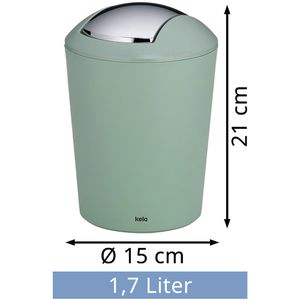Produktbild für Mülleimer Kela Marta, 24554, jadegrün