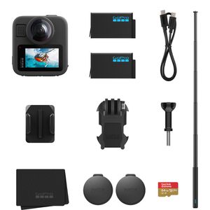 Produktbild für Action-Cam GoPro MAX2 Zubehör-Bundle, wasserdicht bis 5 m