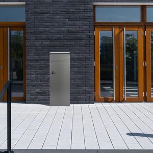 Produktbild für Briefkasten SafePost 85552 ScanPro 855, silber, aus Stahl