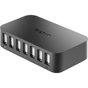 Produktbild für USB-Hub D-Link DUB-H7, schwarz