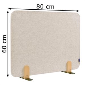 Produktbild für Tischtrennwand Legamaster 7-209833, beige