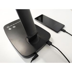 Produktbild für Schreibtischlampe Unilux Twistled, schwarz, LED, dimmbar