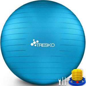 Produktbild für Gymnastikball Tresko Anti-Burst, mit Luftpumpe