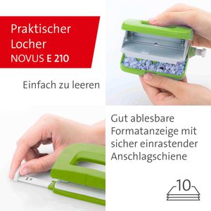 Produktbild für Heftgerät Novus Twinset E15/E210, 020-1874, inkl. Locher