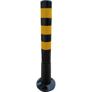 Produktbild für Absperrpfosten Schake 412222BG, schwarz/gelb, aus Kunststoff
