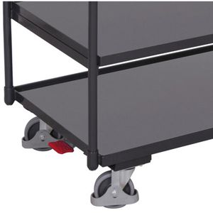 Produktbild für Tischwagen VARIOfit sw-800.660/AG, Metall &amp; Holz
