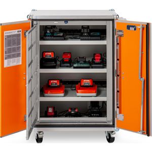 Produktbild für Akku-Ladeschrank CEMO Premium Plus 8/10, mit 18 Steckdosen