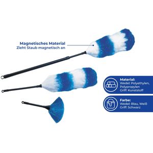 Produktbild für Staubwedel Maximex Set, blau, 3-teilig