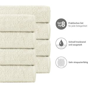 Produktbild für Handtuch NatureMark Frottier, natur-creme, 50 x 100 cm