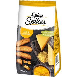 Cracker Spicy Spikes Käse & Kurkuma