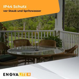 Produktbild für Tischlampe Enovalite ELEDSO700115, schwarz, LED, warmweiß