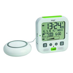 Produktbild für Wecker TFA 60.2538.02 Boom weiß, digital