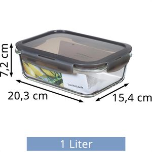 Produktbild für Frischhaltedose LocknLock LLG445G, aus Glas