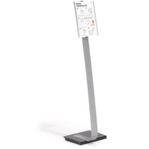 Produktbild für Infoständer Durable 4812-23 aus Aluminium, silber, A4