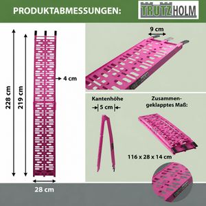 Produktbild für Auffahrrampe Trutzholm 21423, pink, 1 Stück