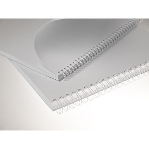 Produktbild für Drahtbinderücken Renz Ring Wire, weiß, für A4