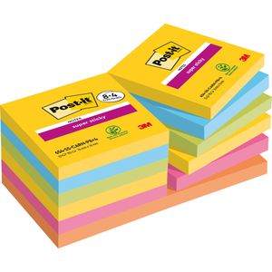 Haftnotizen Post-it Super Sticky Carnival, bunt