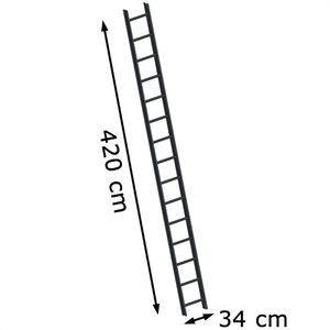 Produktbild für Dachleiter Layher 1051, Länge 4,2 m