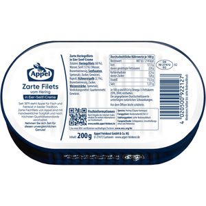 Produktbild für Fischkonserve Appel Zarte Filets vom Hering