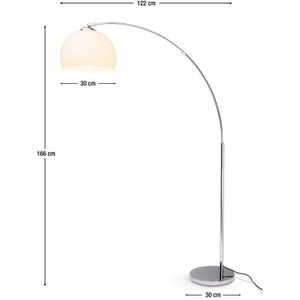 Produktbild für Stehlampe Brilliant Vessa, silber, 166 cm
