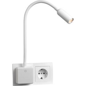 Produktbild für Steckdosenlampe EinLicht Punkt, weiß, fest verbaute LED