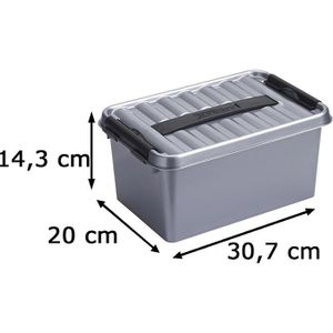 Produktbild für Aufbewahrungsbox Sunware Q-Line Box 78200628, 6L
