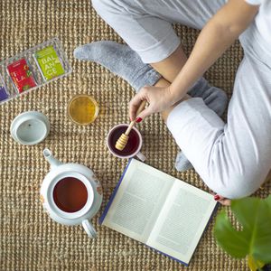 Produktbild für Teebox Relaxdays für Teebeutel, transparent, aus Kunststoff