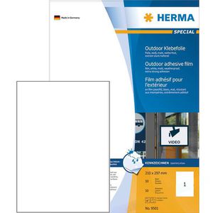 Folienetiketten Herma 9501 Outdoor, weiß matt