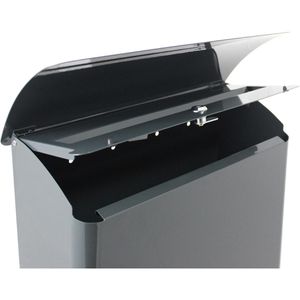 Produktbild für Briefkasten SafePost 21090 ScanPro 21, silber, aus Edelstahl