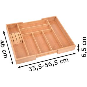 Produktbild für Besteckkasten Gräwe 243, braun, aus Bambus