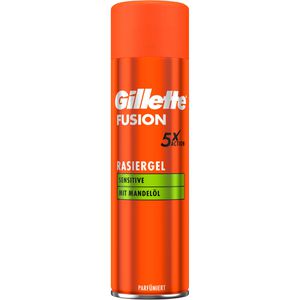 Gillette Rasiergel Fusion5 Sensitive, für Männer, mit Mandelöl, 200ml