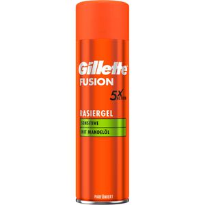 Rasiergel Gillette Fusion Sensitive, feuchtigkeitsspendend