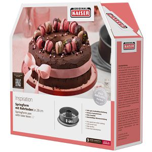 Produktbild für Backform Kaiser Inspiration, mit Flach- &amp; Rohrboden, aus Stahl