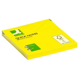 Haftnotizen Q-Connect KF10514, neongelb