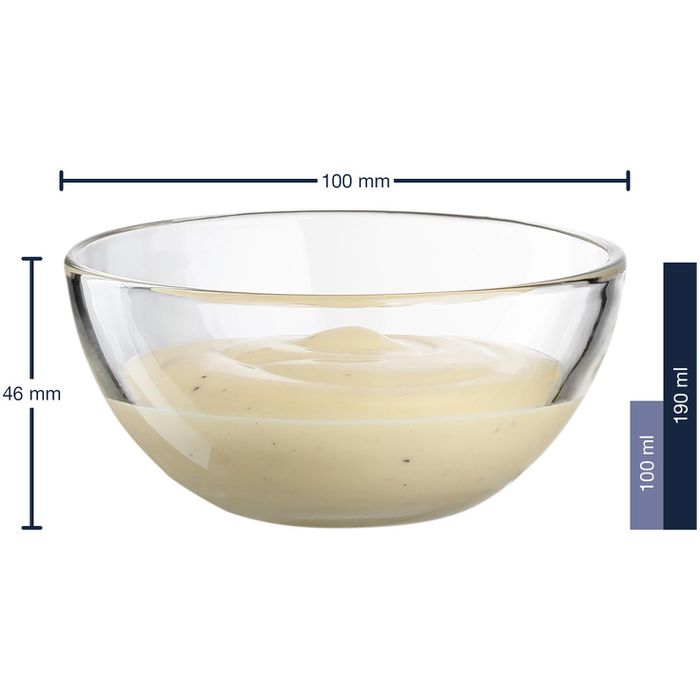 Bols à Glace Leonardo Cucina X6 - Verre Avec Pied 120mm - Lave-vaisselle 200ml