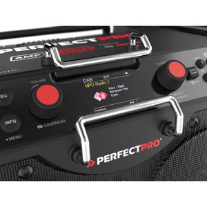 Produktbild für Baustellenradio PerfectPro ROCKHART, Akku 18V
