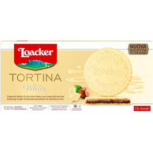 Waffeln Loacker Tortina White, Waffeltörtchen