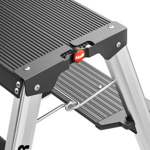 Produktbild für Klapptritt Hailo Master D70, 10000-121, eloxiertes Aluminium